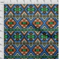 thumbnail image 4 of oneOone Polyester Spandex Blue Fabric African Aztech Quilting Supplies Print Sewing Fabric By The Yard 56 Inch Wide, 4 of 4