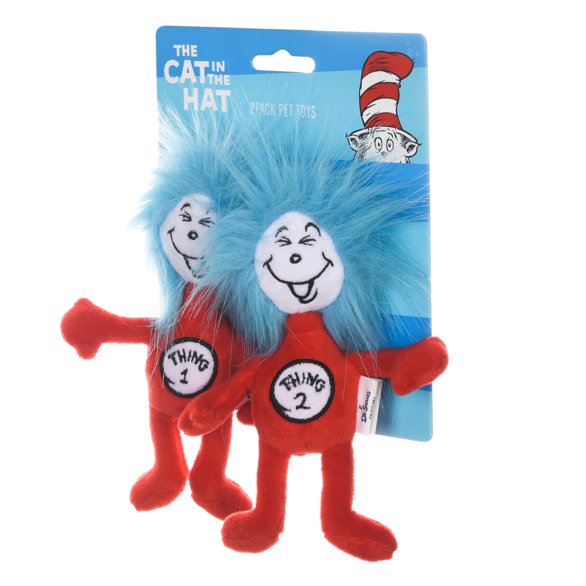 Dr. Seuss The Cat in the Hat 6" Plush Cat Toy, 2 PC - Walmart.com