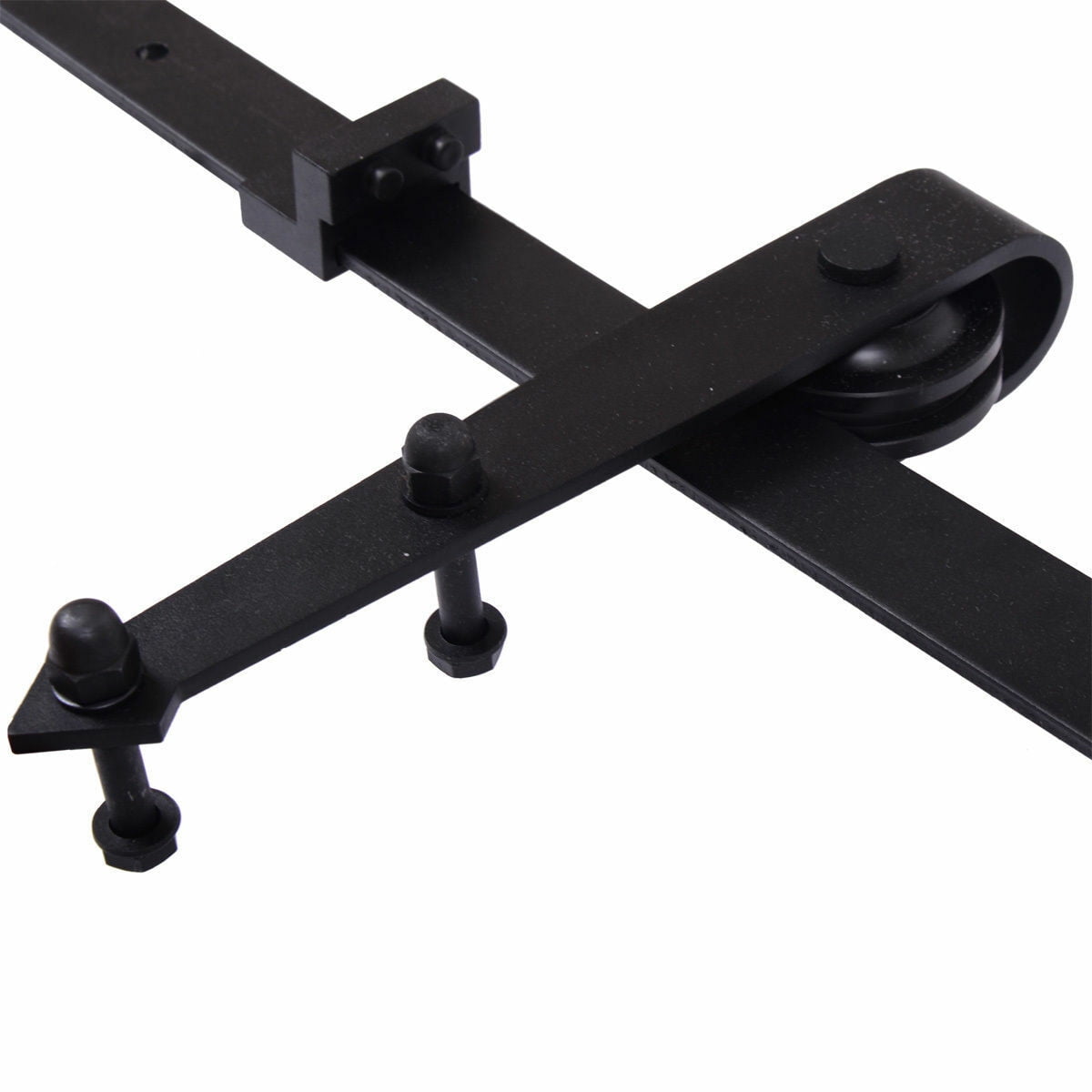 Kepooman 6 ft Sliding Barn Door Hardware Kit, Carbon Steel Door Track Hardware Tools - Fit 36" Wide Door Panel Kepooman 6 ft Sliding Barn Door Hardware Kit, Carbon Steel Door Track Hardware Tools - Fit 36" Wide Door Panel
