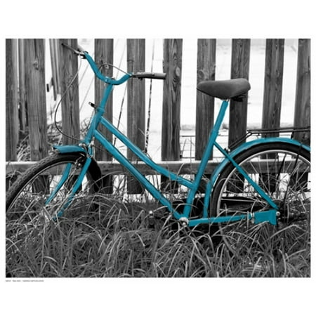 15 Poster Print - Teal Bike I Poster Print (15 x 12)
