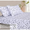 thumbnail image 6 of Flannel Sheets King Size - 100% Cotton Brushed King Size Sheets Set - Deep Pockets 16 Inches Bed Sheets - All Seasons Breathable & Extra Soft - Warm & Cozy, 4 Piece, Dry Winter, 6 of 7