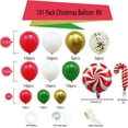 thumbnail image 4 of NETSENG Christmas Balloons Garland Arch Kit - Red Green Gold Confetti Balloons with Candy Mylar Balloons, 101 Pack, 4 of 6
