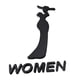 thumbnail image 4 of Letrero para puerta de baño, letrero para WC, letrero para baño, decoración para baño masculino y femenino, placa decorativa para baño. Mujer L, 4 of 9