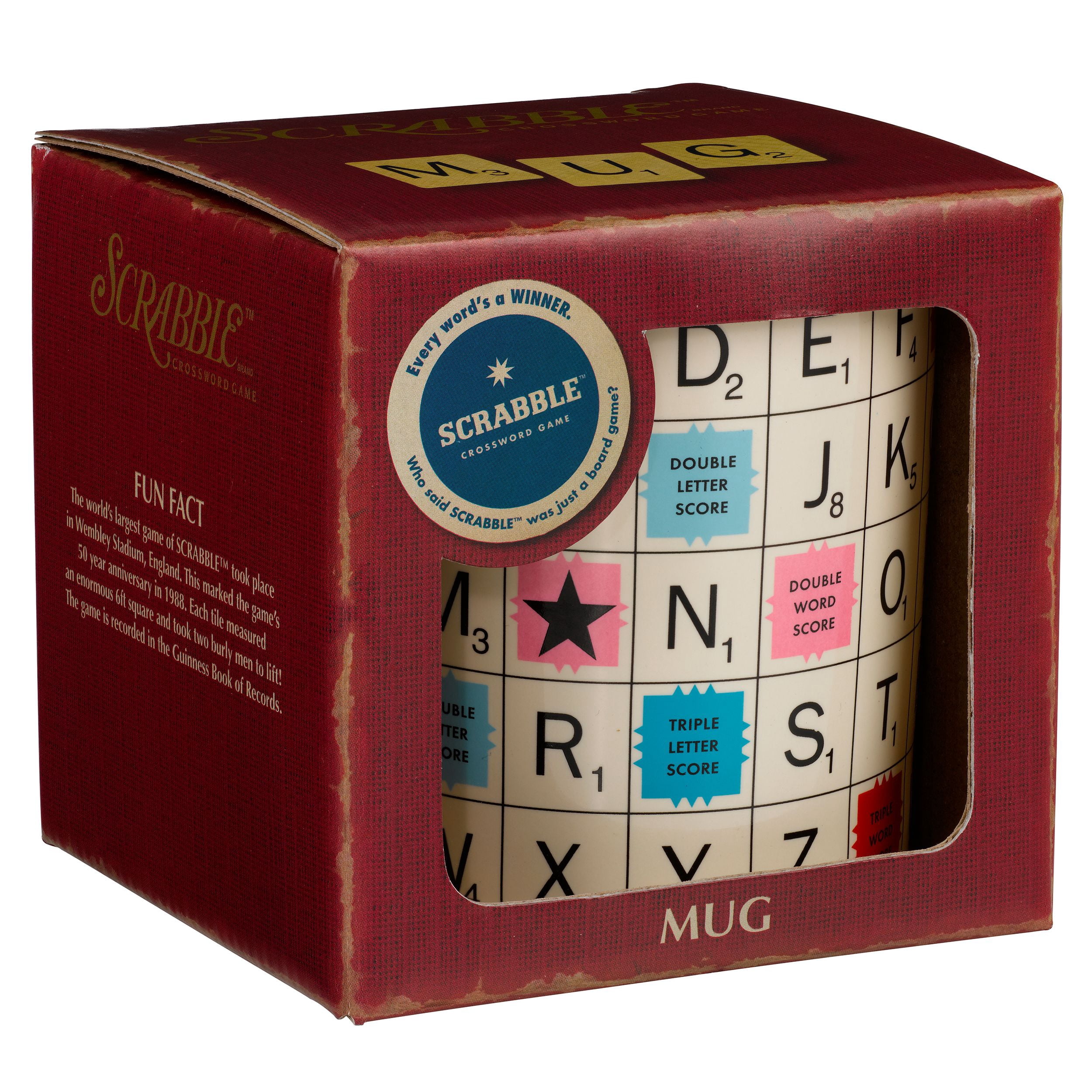 Scrabble Vintage Alphabet Tile Ceramic Coffee Mug