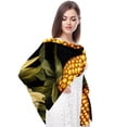 thumbnail image 4 of Hanksgiving Corn Elegant Chiffon Silk Scarf for Women - Lightweight Breathable Wrap Shawl 70.86"x28.7, 4 of 6
