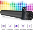 thumbnail image 3 of Barra de sonido para TV de 20 W con cable e inalámbrica, compatible con Bluetooth, barra de sonido envolvente para el hogar, para PC, cine, TV, altavoz, 3 of 5