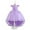 Purple, variant on Godderr Kids Toddler Girls Dress Flower Girl Princess Dress Baby Bridesmaid Trailing Gown Birthday Outfit for 4-12 Years Old