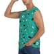thumbnail image 3 of Fotbe Sushi Men's Camiseta sin Mangas Estampada para Hombres, Playera Casual para Gimnasio, Entrenamiento, Playa-Large, 3 of 7