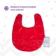 thumbnail image 5 of Babero con Olanes Masho, Impermeable y Cierre Velcro rojo Unitalla Masho Baberos Impermeables, 5 of 6