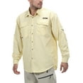 thumbnail image 3 of Little Donkey Andy Men's UPF 50+ UV Protection Shirt, Long Sleeve Fishing Hiking Shirt Light Khaki 3XL, 3 of 7