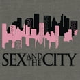 thumbnail image 2 of Junior's Sex and the City Night Cityscape Logo  Sweatshirt Gray Heather Medium, 2 of 4