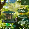 thumbnail image 7 of Kingsyard Squirrel Proof Double Suet Feeder, Metal Cage Bird Feeders for Outdoors Hanging, Green, 7 of 7