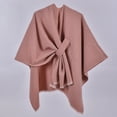 thumbnail image 3 of Dwellite Shawl Wraps for Women Sweater Scarf Womens Sweater Wrap Sweaters Scarf Knitted Wrap Shawls And Wraps for Women Pink, 3 of 4