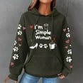 thumbnail image 2 of Winter Sweaters Hoodie Women Christmas Sweatshirts for Women 2024 Clearance Crewneck Sweatshirts Long Sleeve Womens Shirts Fashionable Women's Printed Pullover Round Neck Top, 2 of 4
