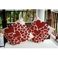 thumbnail image 5 of 16"x16" Simply Daisy Valentines Hearts All Around Poly Indoor/Outdoor Pillow, Red Qty 1, 5 of 5