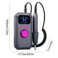 thumbnail image 4 of Rechargeable Electric Nail Drill Machine Kit Portable Cordless Nail File For Acrylic Gel Nails Remove, 4 of 10