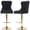 Velvet(Black1), variant on GAKMCIL Thick Black Swivel PU Leather Barstools,Modern Upholstered Bar Stools with Adjustable Seat Height from 27-35in,Backs Tufted,270lb Load for Home Pub,Kitchen Island(Set of 2,Olive Green)