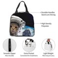 thumbnail image 4 of Pofeuu Cat Astronaut Print Lunch Bag Lunch Box Insulated Lunch Bag Adult Lunch Box for Men and Women, 4 of 8