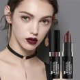 thumbnail image 4 of Lápiz labial mate aterciopelado resistente al agua, pigmento duradero, lápiz labial, maquillaje de labios, fiesta de Halloween, Navidad, negro, blanco, amarillo, verde, morado, 4 of 5