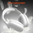 thumbnail image 7 of Hypercel HyperGear VIBE Wireless Over-Ear Bluetooth Headphones with USB-C Cable, White, 7 of 7