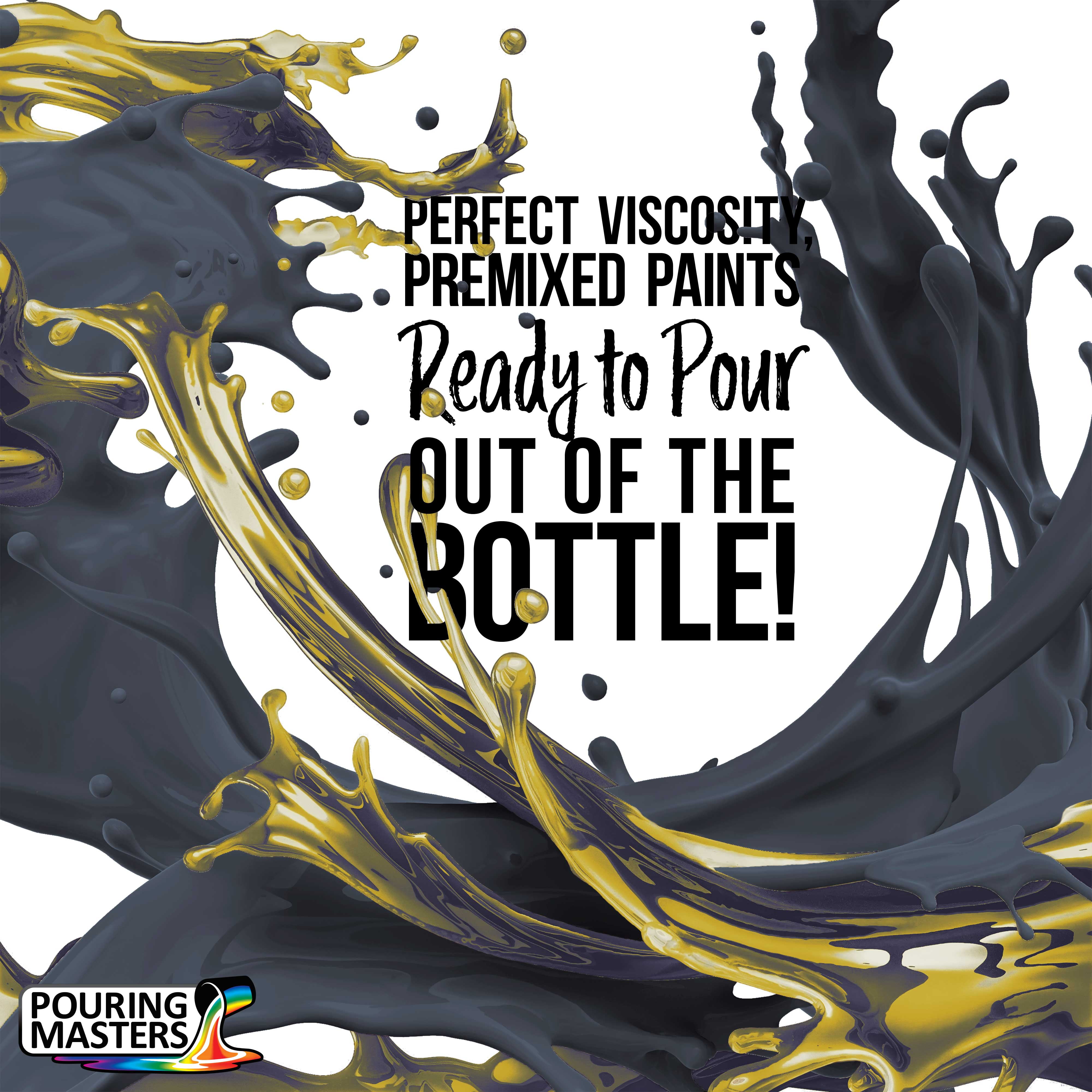 Pouring Masters 12 Color Special Effects 8-Ounce Pouring Paint Kit - Acrylic Ready to Pour Pre-Mixed Water Based for Canvas, Wood, Paper, Crafts, Tile, Rocks and More