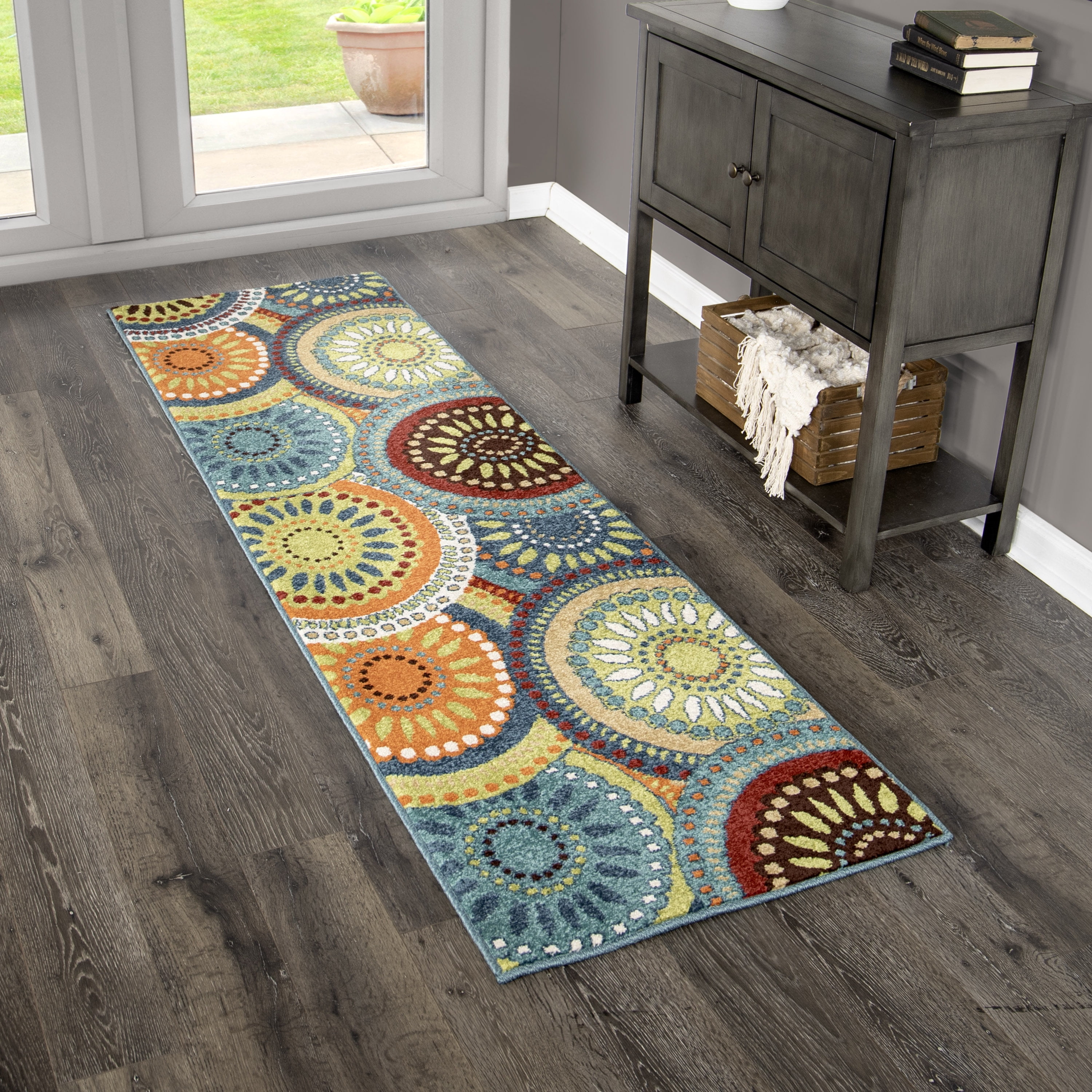 Orian Rugs Geo Pinwheel Area Rug Or Runner Walmart Com Walmart Com