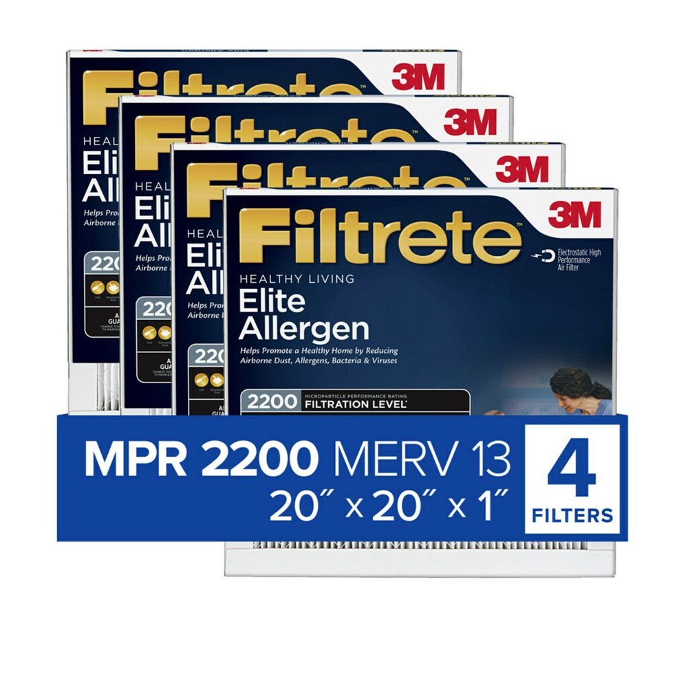 Filtrete Elite Allergen Reduction Filter, 20 in x 20 in x 1 in, MPR