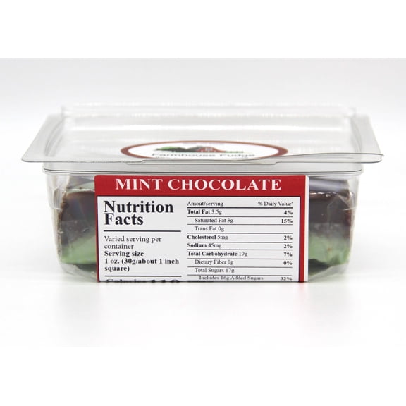 Farmhouse Fudge:  Mint Chocolate Fudge (8 Ounces)
