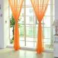 thumbnail image 1 of Lefu Coloré Tulle Voile Porte Battant Rideau Drapé Panneau Écharpe Transparente Diviseur, 1 of 3
