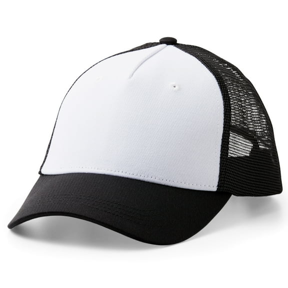 Cricut Trucker Hat Blank, Black/White (12 ct)