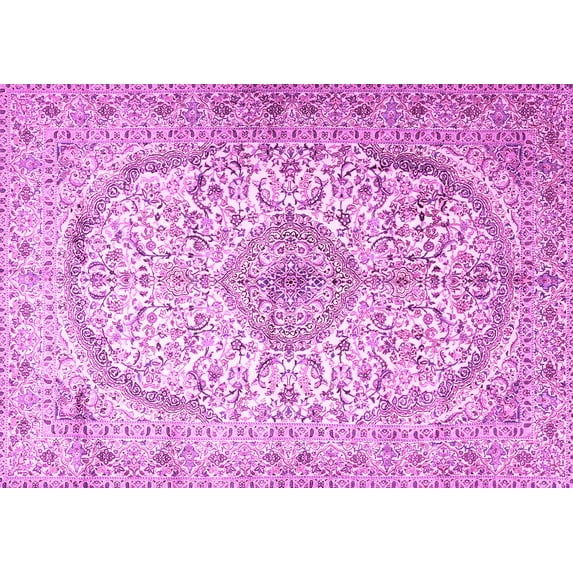 Ahgly Company Indoor Rectangle Persian Pink Traditional Area Rugs, 3' x 5'