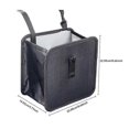 thumbnail image 4 of Foldable Car Trash Can Garbage Litter Bin Bag Organizer Pocket Waterproof js, 4 of 4