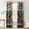 thumbnail image 3 of Red Car Letter Icon Vehicle Retro Room Curtains Large Window Curtain Bathroom Bedroom Drapes Kids Window Treat, 3 of 5