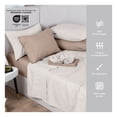 thumbnail image 3 of Sábanas 2 Juegos de Microfibra Suaves y Frescas, Real Textil (Taupe y Marfil, Matrimonial), 3 of 7