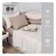 thumbnail image 3 of Sábanas 2 Juegos de Microfibra Suaves y Frescas, Real Textil (Taupe y Marfil, Queen Size), 3 of 7