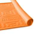 thumbnail image 6 of FH Group Solid Gray Leatherette Front Bucket Seat Cushion Covers for Auto Car SUV Truck Van with Orange Dash Mat Combo, 6 of 6