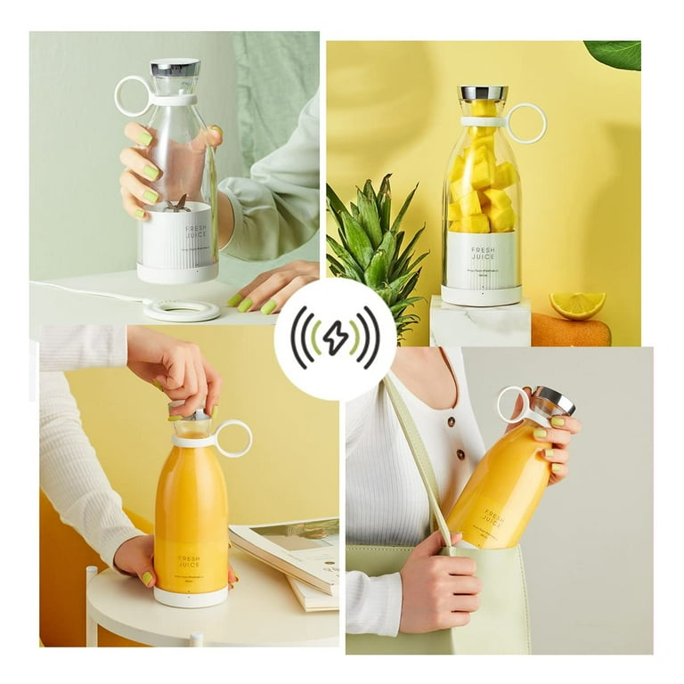 Portable 350ml Mini Blender Personal Small Cordless Blender Juicer Mixer  for Kitchen Camping Travel Yoga Sports