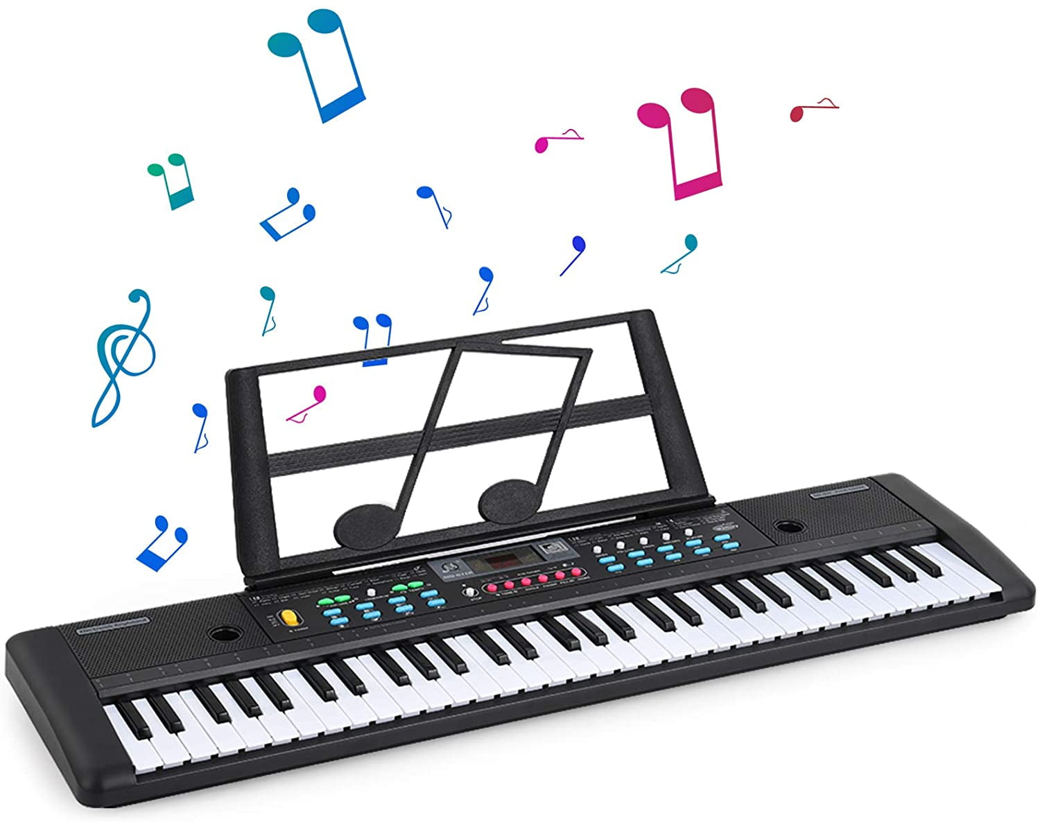 61Key Piano Keyboard,16 Tones & Recording/Programming,Multifunctional