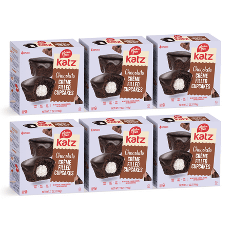 Katz Gluten Free Creme Filled Cupcakes – Chocolate |Gluten Free Dairy Free Nut Free Soy Free Kosher | (6 Pack 7.0 Ounce Each) Katz Gluten Free Creme Filled Cupcakes – Chocolate |Gluten Free Dairy Free Nut Free Soy Free Kosher | (6 Pack 7.0 Ounce Each)