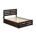 thumbnail image 3 of AFI Oxford Full Wood Platform Bed with Headboard, Footboard & Twin Trundle, Espresso, 3 of 7