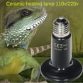 thumbnail image 4 of Bombilla de calor para reptiles de 150 W, paquete de 2 lámparas con emisor de calor de cerámica, luz calefactora para lagarto, tortuga, serpiente, mascota, gallinero, criadora, sin luz, sin, 4 of 5