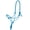 Turquoise, variant on HORSE ROPE HALTER