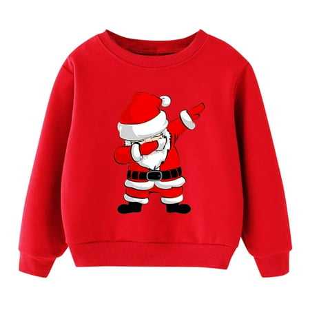 

Boys Toddler Jacket Christmas Kids Child Baby Boys Girls Cartoon Letter Long Sleeve Sweatshirt Tops Xmas Outfit Toddlers Hoodies Boys