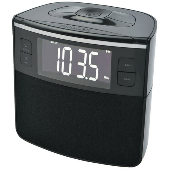 Sylvania SCR1986BTAS Bluetooth Clock Radio with AutoSet Dual Alarm