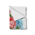 thumbnail image 2 of Flower Soft Flannel Fleece Throw Blanket, Leaves with Branch Roses Daisies and Lilacs Plants Nature Theme Vintage Art Print, Cozy Plush for Indoor and Outdoor Use, 50" x 60", Multicolor, by Ambesonne, 2 of 6