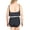 Black, variant on CONTOURS Women's Pink Flounced Removable Straps One Piece Swimsuit 12 36D
