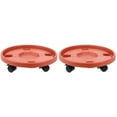 thumbnail image 3 of LOVEVER 2 Pcs Support de Pot de Fleurs Rond 14 Pouces avec Roues Universelles Support en Résine Robuste pour Outil de Jardin, 3 of 8