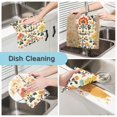 thumbnail image 2 of Yayeee 6 Pack Kitchen Dish Cloths for Washing Dishes Soft Absorbent Microfiber Towels, Beige Floral, 2 of 9