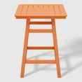 thumbnail image 7 of WestinTrends Outdoor 37" Counter Height HDPE Patio Square Bar Table, Orange, 7 of 7