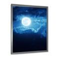 thumbnail image 2 of Designart 'Full Moon Night in Cloudy Sky III' Nautical & Coastal Framed Art Print, 2 of 4